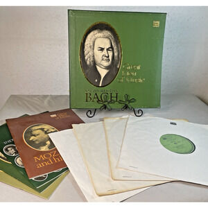 Johann Sebastian Bach Great Men Of Music Time Life Music 4 Vinyl LP Set + Book